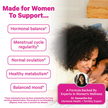 Back of Pink Stork Myo-Inositol bottle showing ingredients and nutrition