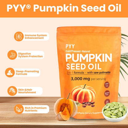 High potency 3000mg pumpkin seed oil softgels