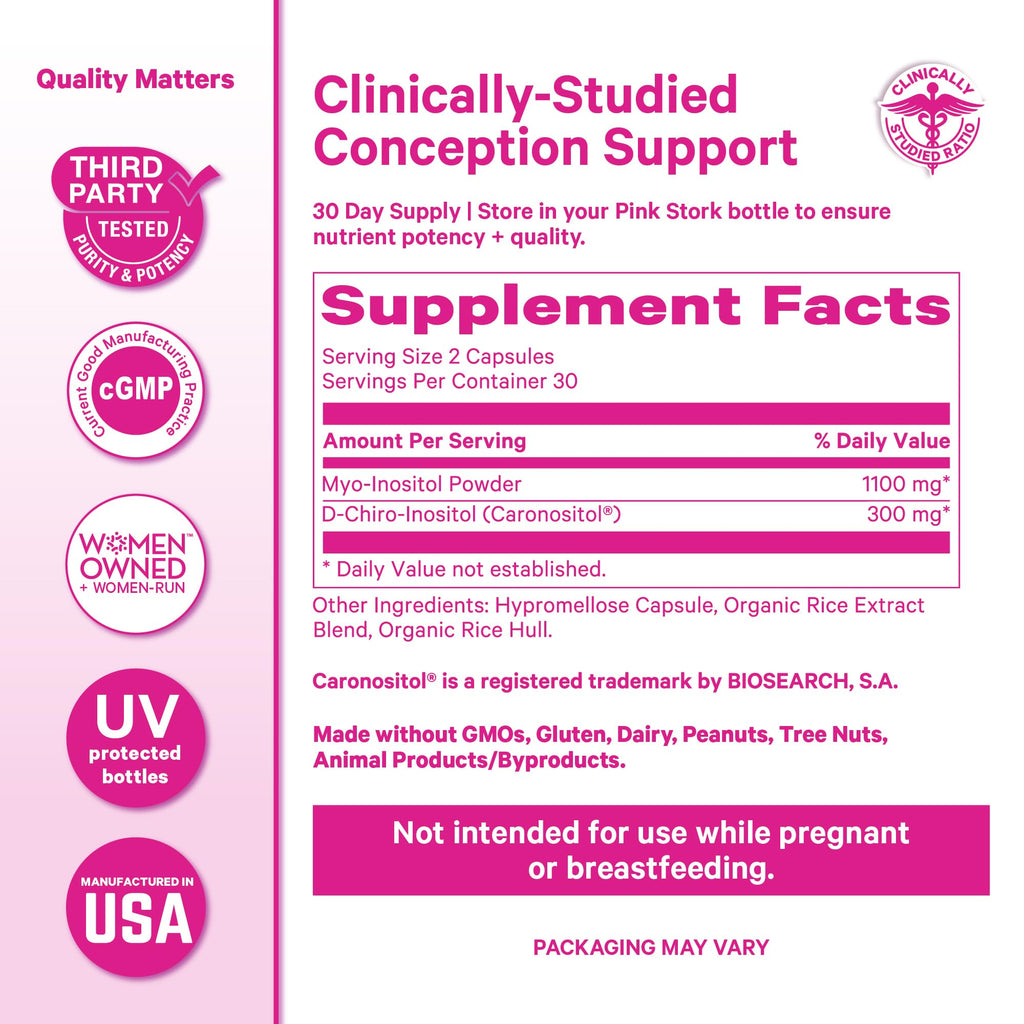 Authentic USA imported Pink Stork fertility supplement