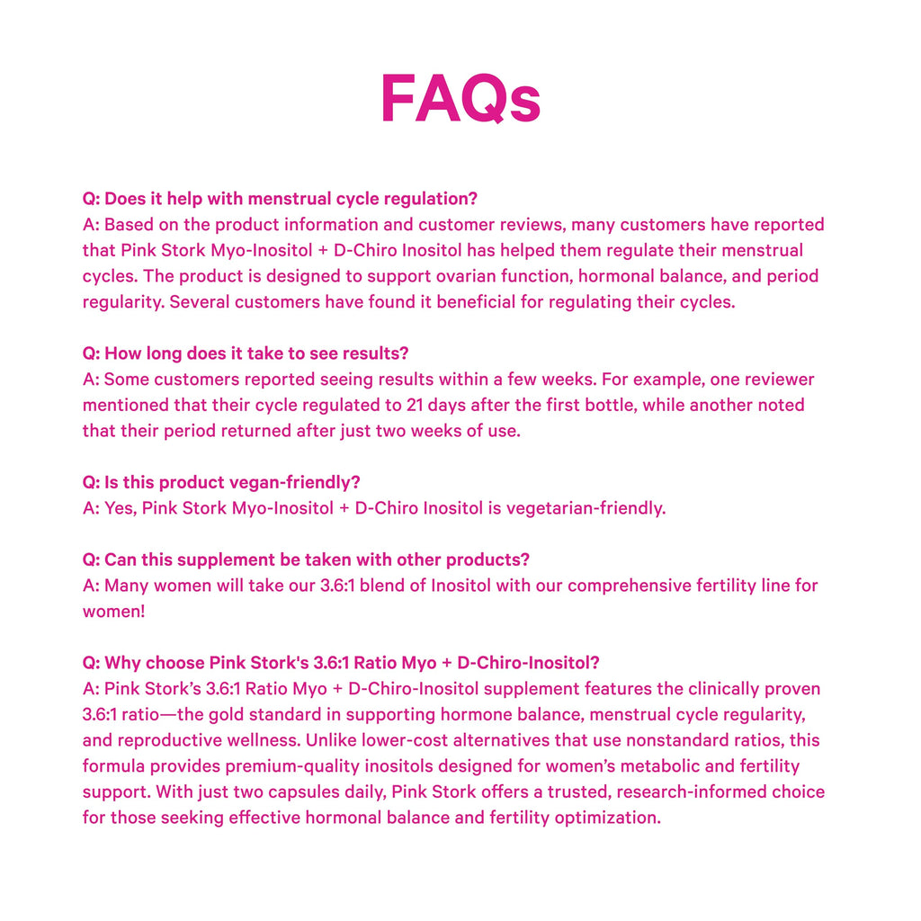 Premium Pink Stork hormone support supplement packaging