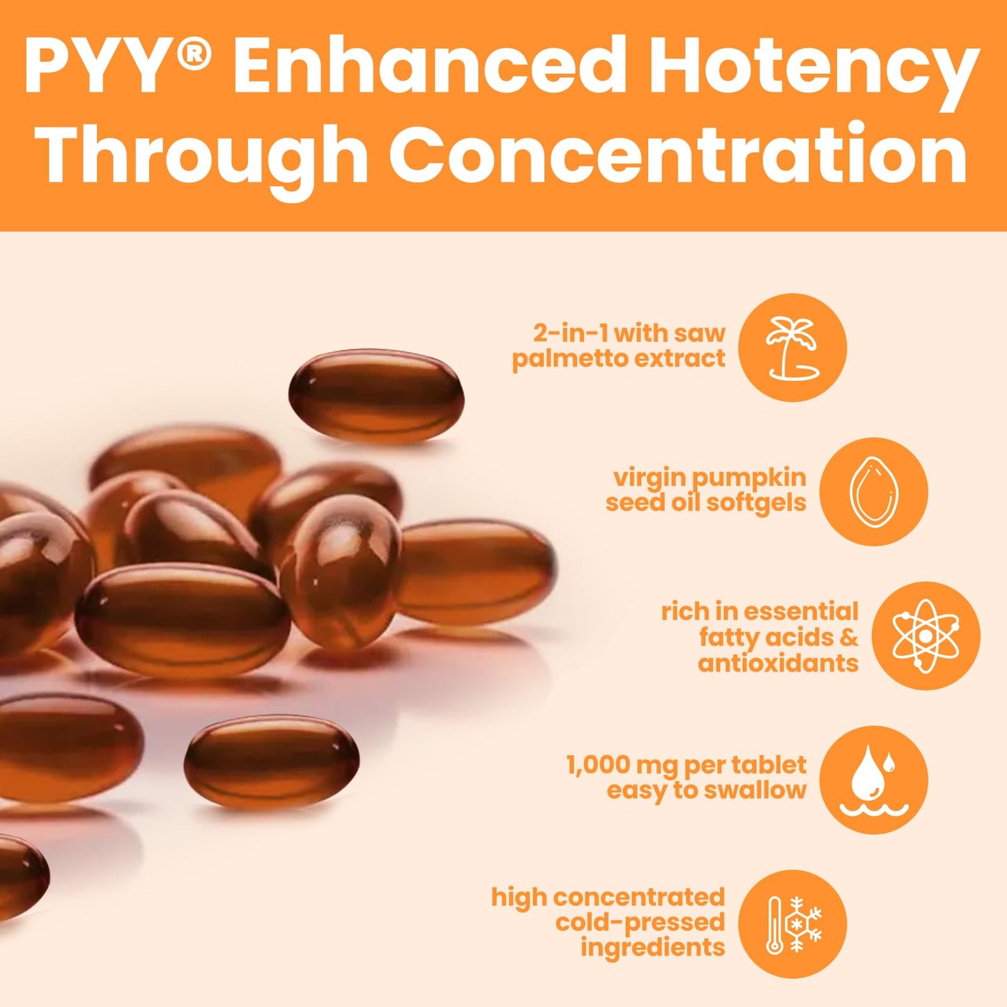Pyy dietary supplement 300 count packaging