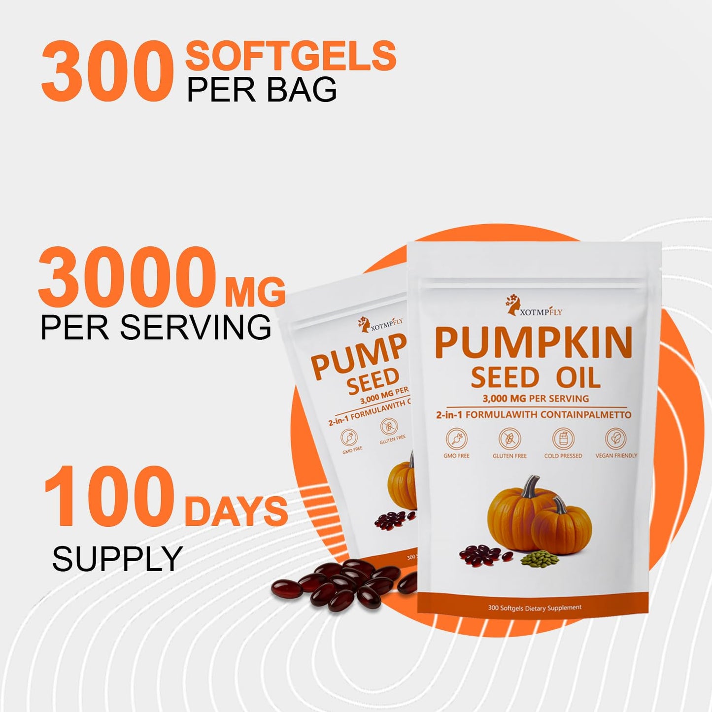 Esthfgpsv supplement packaging highlighting hair and prostate support benefits