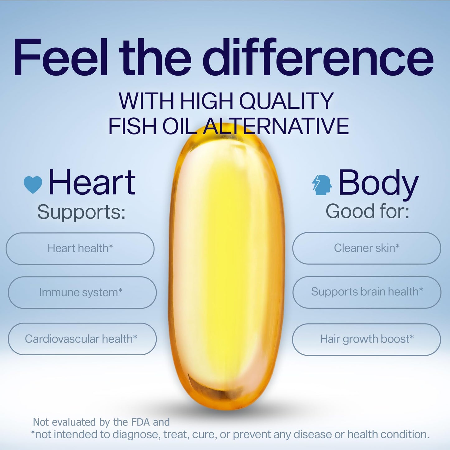 Premium imported Ultimate Efas Omega supplement capsules