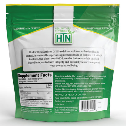 USA imported Myo Inositol pure powder nutritional facts chart