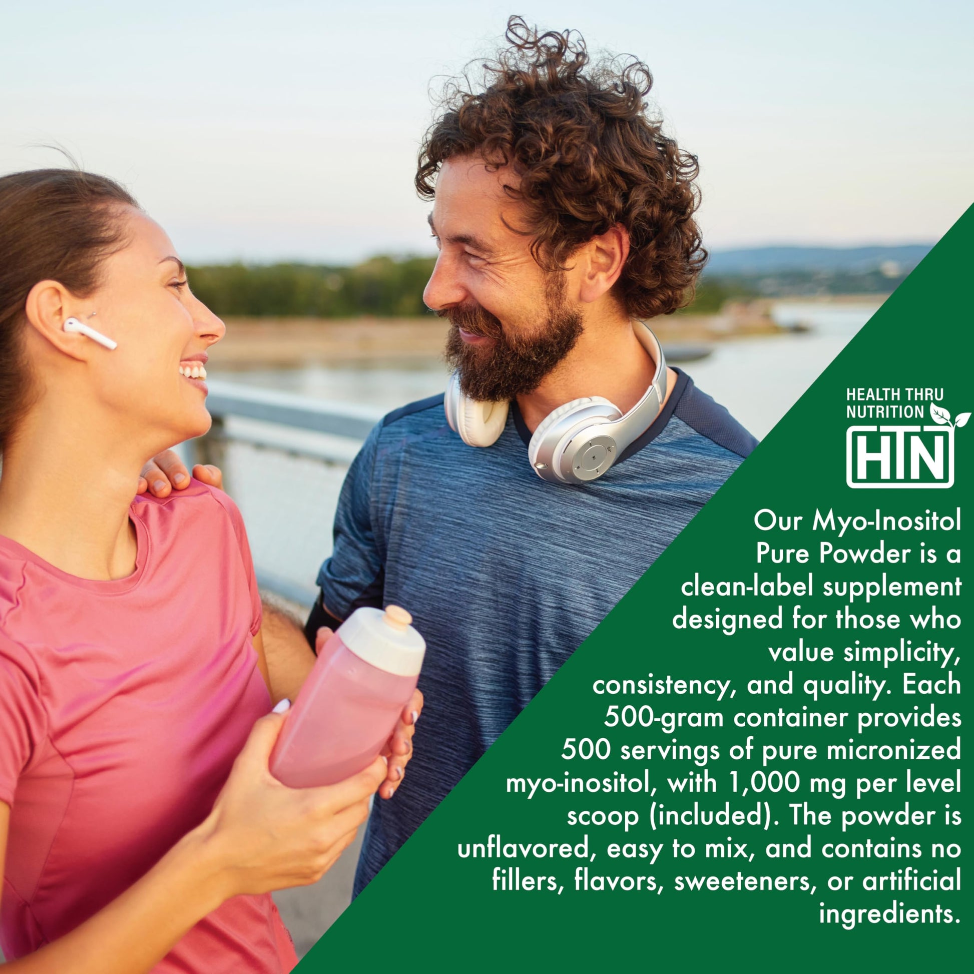 Vegan non GMO Myo Inositol powder 1000mg dosage instructions