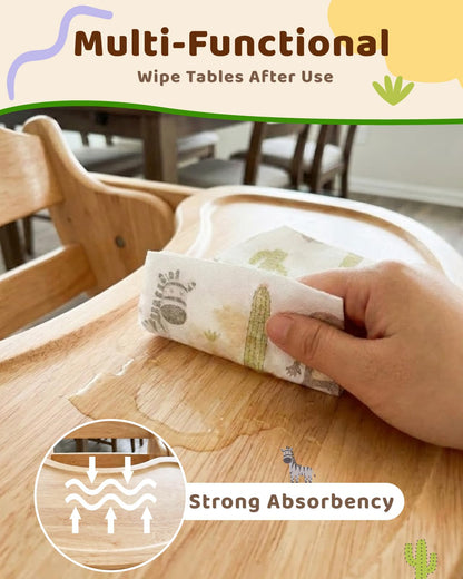 Lictin leakproof infant feeding bibs folded flat to illustrate the lightweight and portable travel design