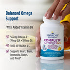 Nordic Naturals 120 count soft gels container with outer product packaging box