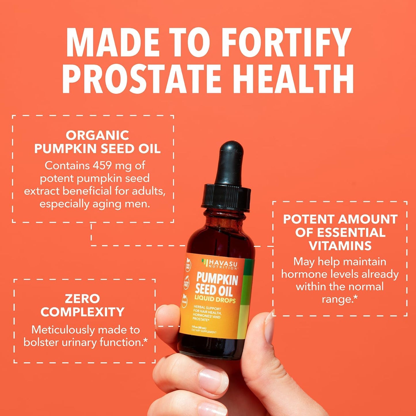 Havasu Nutrition pumpkin seed oil supplement label details