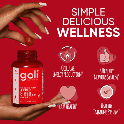 Vegan gluten free Goli nutrition gummies close up image
