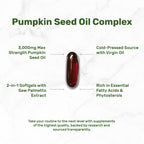 Cold pressed virgin pumpkin seed oil capsules supplement facts