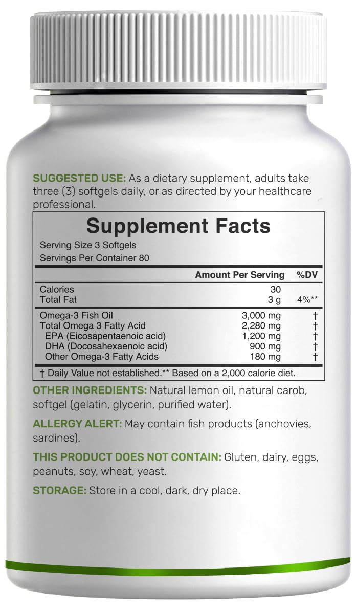 Authentic USA imported Deal Supplement Omega 3 bottle