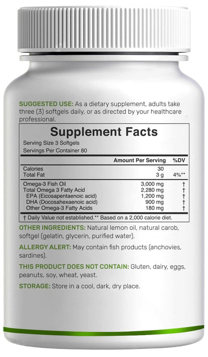 Authentic USA imported Deal Supplement Omega 3 bottle