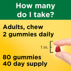 Nature Made 80 gummy vitamins bottle showcasing USP verification mark