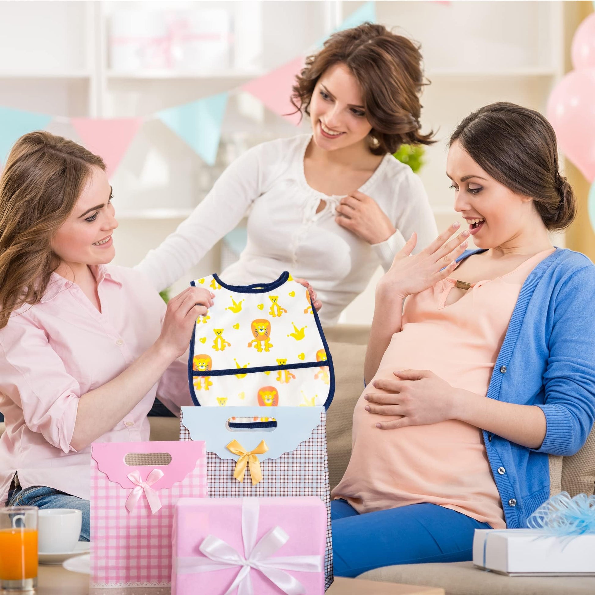 2ooya premium baby feeding bib 6 piece set packaged beautifully as an imported baby shower keepsake gift