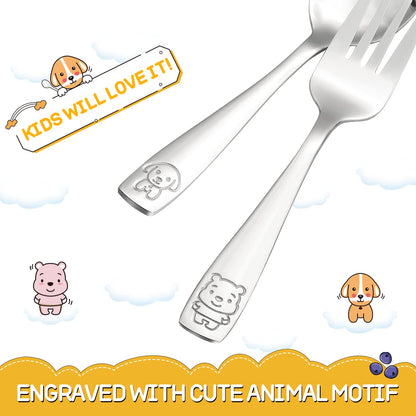 Safe rounded fork tines for children