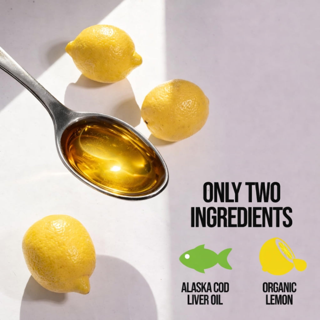 On Target Living Alaskan Cod Liver Oil liquid pour demonstration