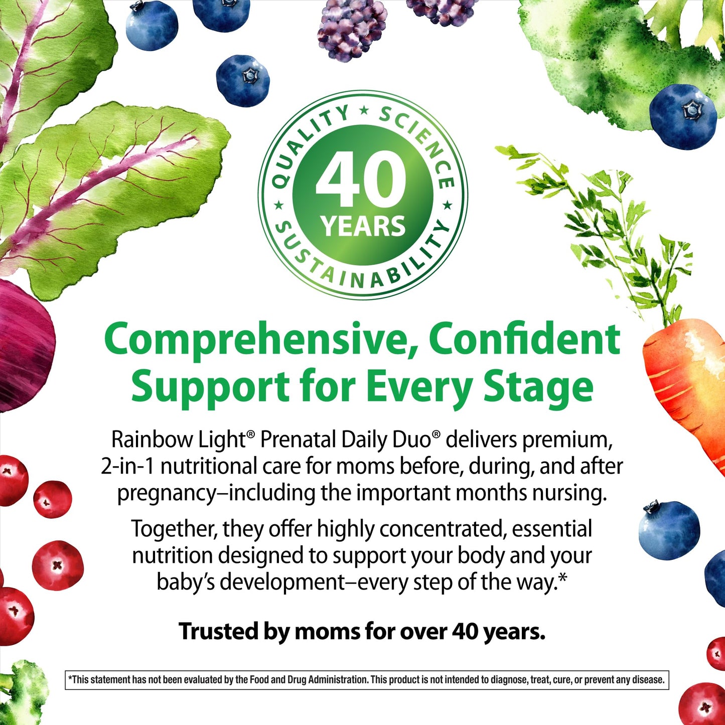 Authentic Rainbow Light prenatal supplement kit box