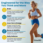 PrimeMD 4 in 1 Omega 3 Fish Oil packaging box layout