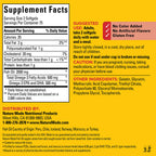 Nature Made Burp Less Fish Oil side label showing supplement facts