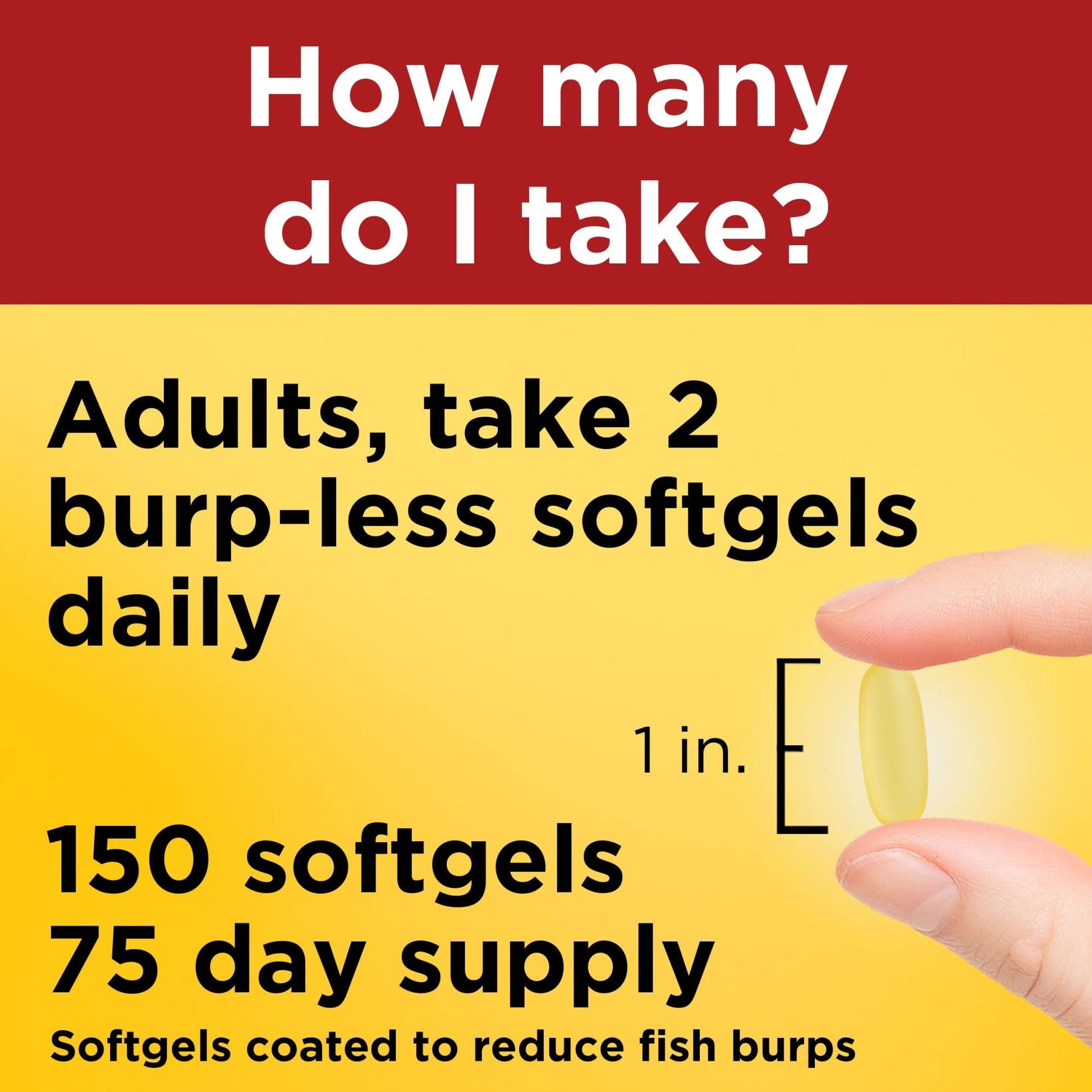 Nature Made 1000 Milligrams fish oil capsules for adults daily cardiovascular wellness