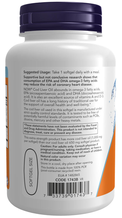 Premium USA imported omega 3 softgels with vitamins A and D3 on clean background