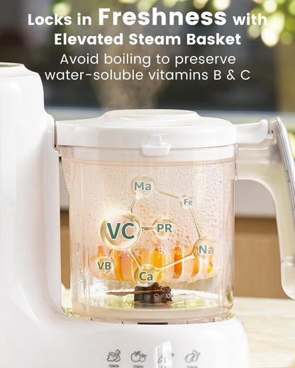 Digital touch screen panel on an authentic imported infant food grinder