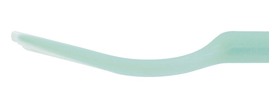 Integrated silicone coated safety fork in large blue variant showing smooth prongs and handle design