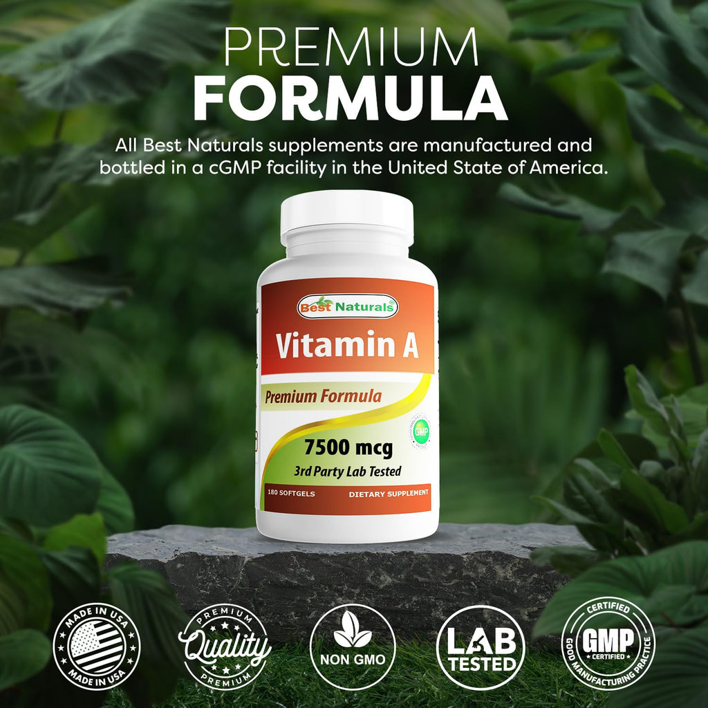 Best Naturals Vitamin A bottle with safety seal