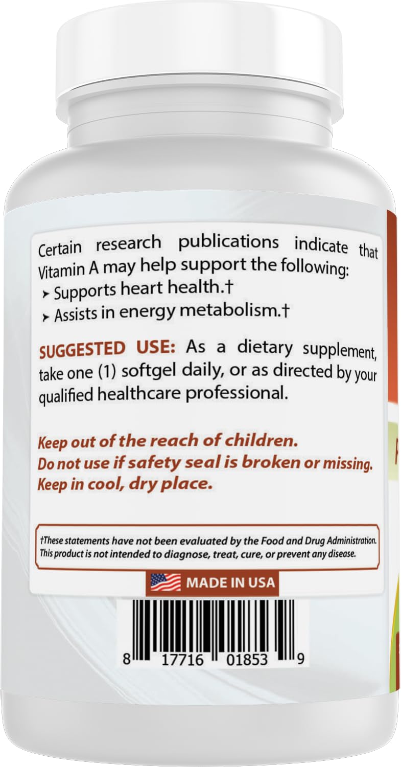 Best Naturals Vitamin A 180 count bottle lifestyle
