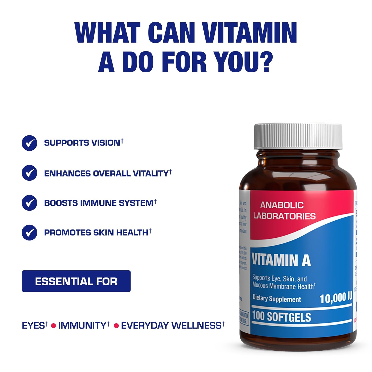 Anabolic Laboratories Vitamin A bottle cap and seal detail