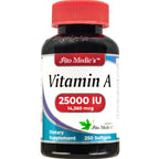 Fito Medic's Vitamin A 250 count softgels nutrition facts label