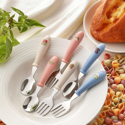 MONGSEW toddler silverware set placed inside a dishwasher rack demonstrating its dishwasher safe feature