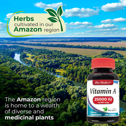 Fito Medic's Lab Vitamin A 25000 IU packaging details