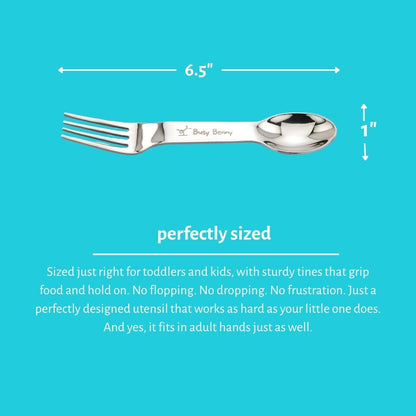 Busy Benny Spork showing fork and spoon combo design