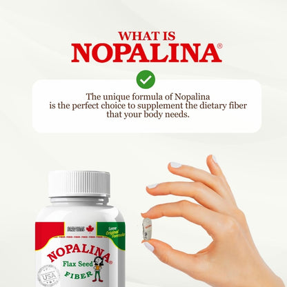 Nopalina imported Canadian flax seed and psyllium husk formula