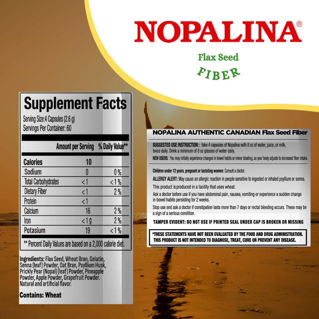 Nopalina authentic USA sourced supplement display