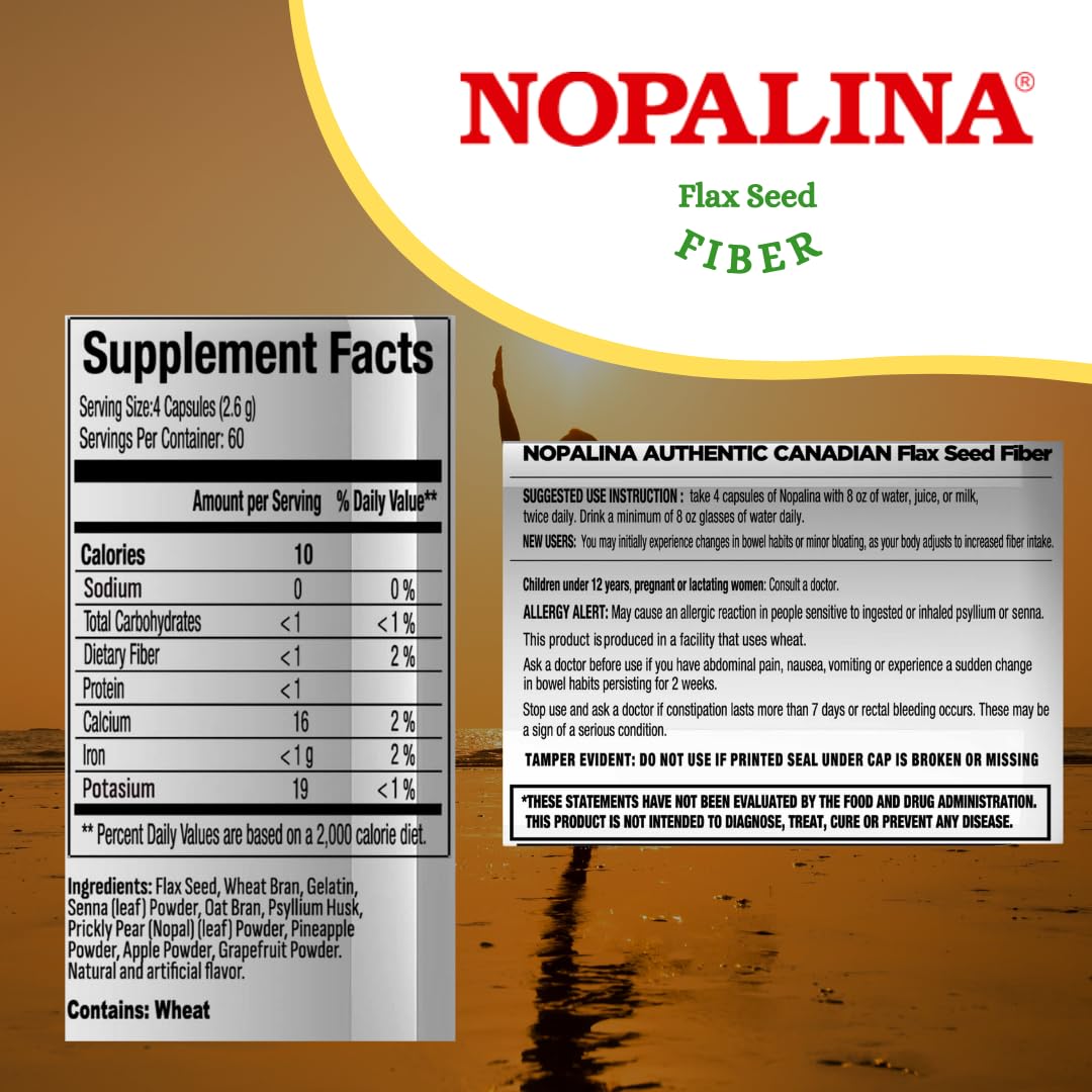Nopalina authentic USA sourced supplement display