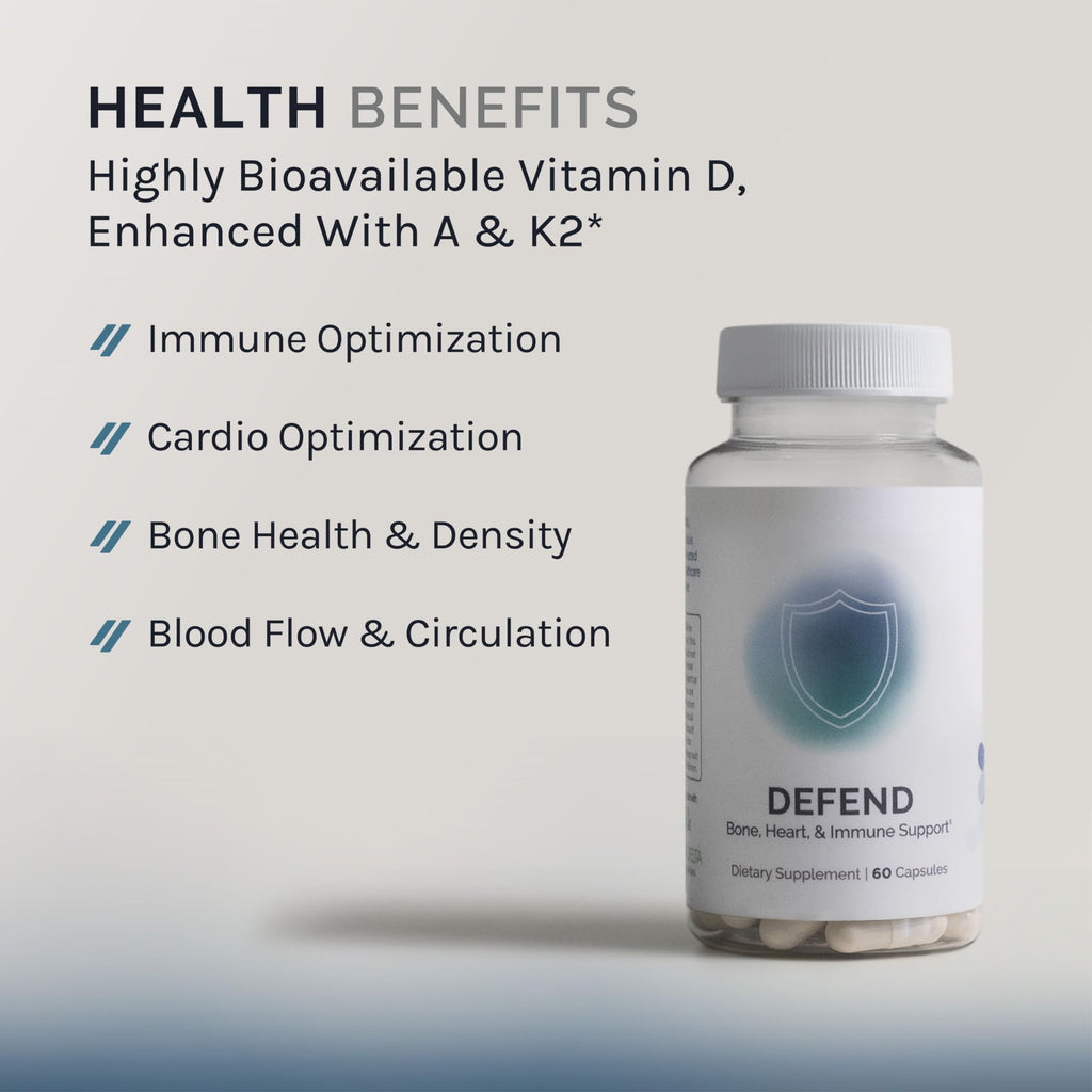InfiniWell Vitamin ADK Supplement back label with ingredient facts