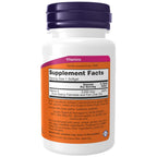 NOW Foods Vitamin A 10000 IU supplement label and nutritional facts