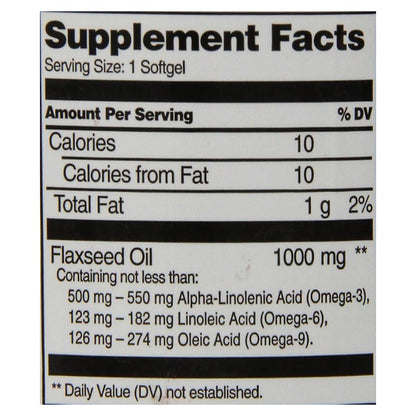 21st Century Flaxseed Oil heart health support packaging