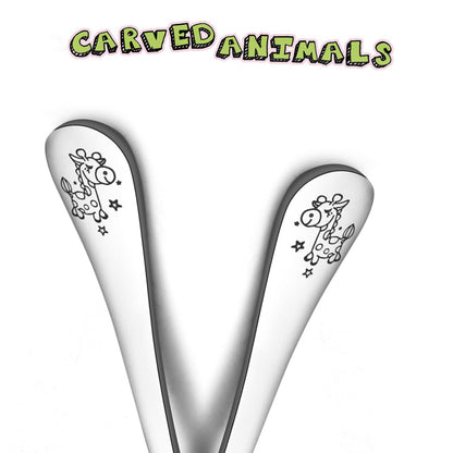 TeamFar kid utensils showing rounded safe tines