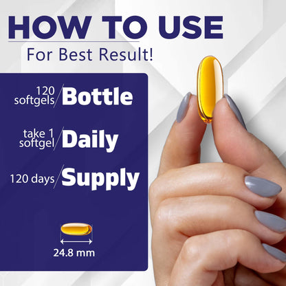 Imported Vitamatic plant based Omega 3 6 9 dietary supplement bottles angled view