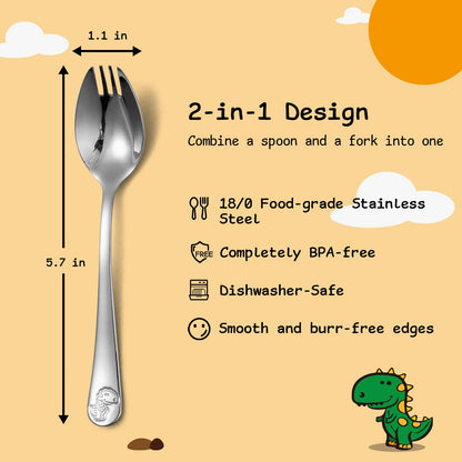 Alata premium dessert and salad mini sporks arranged elegantly on a dinner table