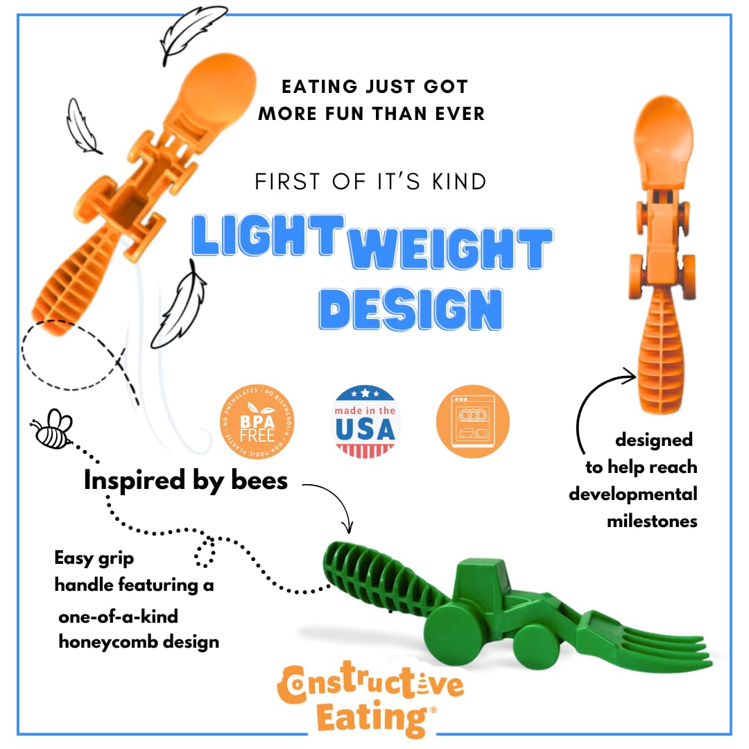 Constructive Eating toddler silverware set in packaging