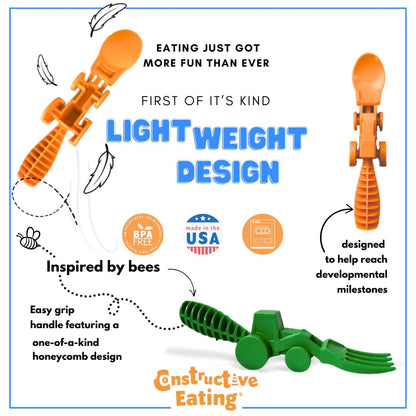 Constructive Eating toddler silverware set in packaging