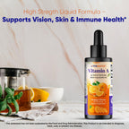 Vitamatic Vitamin A liquid drops ingredients display