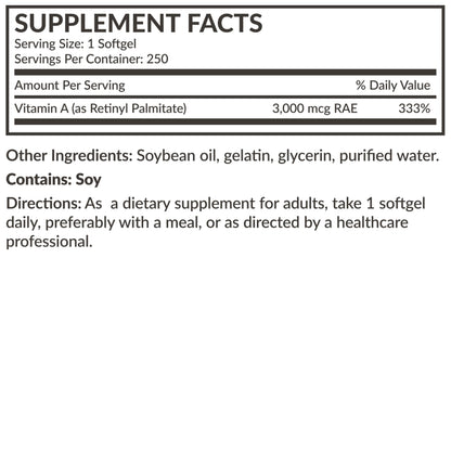 Authentic Futurebiotics USA imported Vitamin A supplement