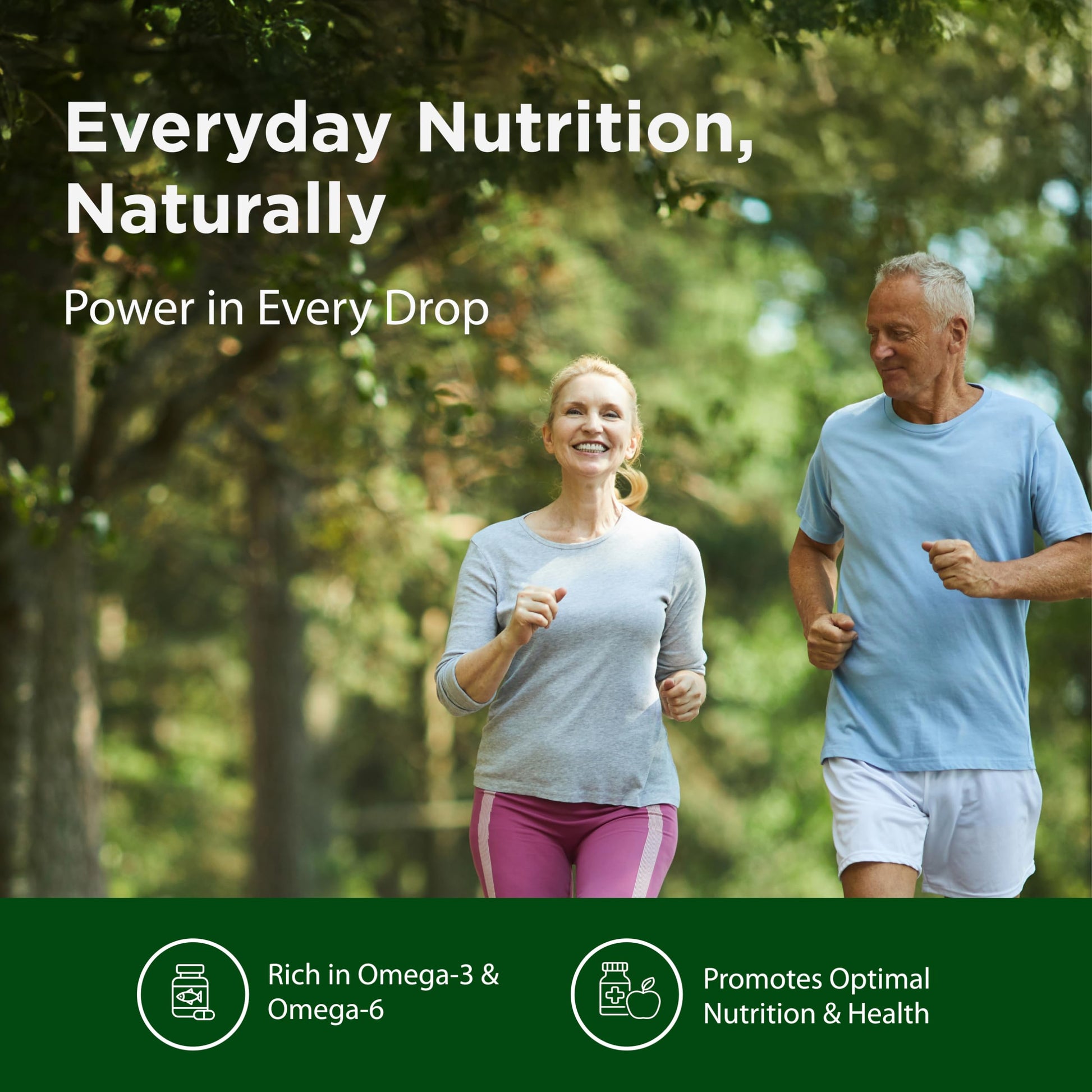 Back label of Flora flaxseed oil showing plant based omega 3 6 9 nutrition facts