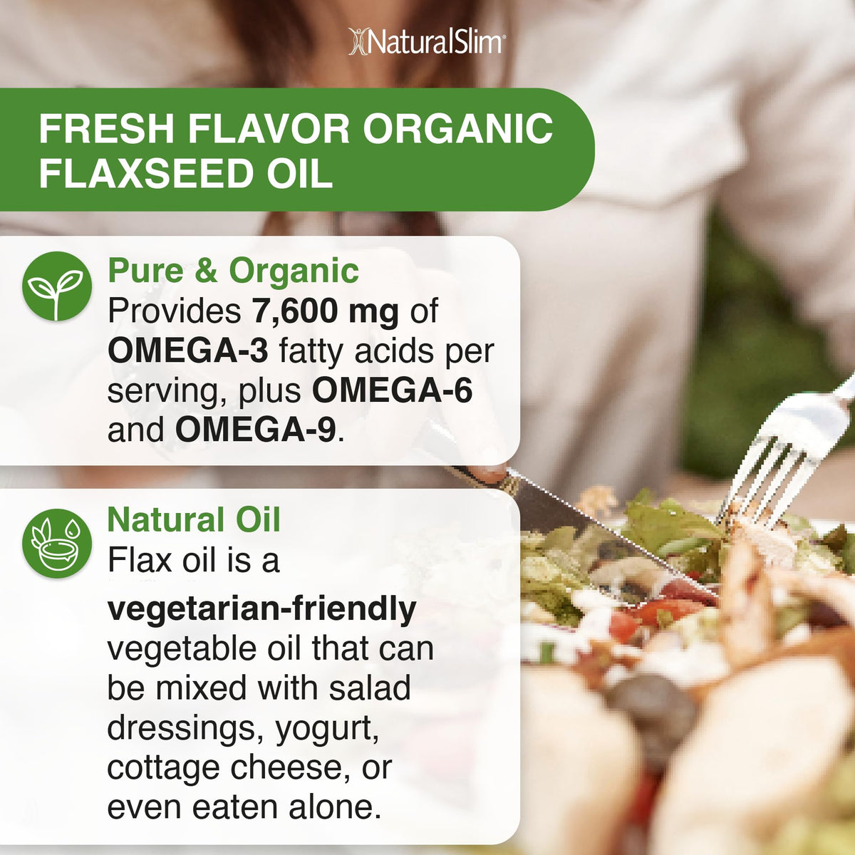 Naturalslim cold pressed omega 3 6 9 supplement packaging details