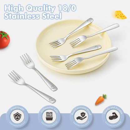 Drkio 12 piece kids fork set in packaging